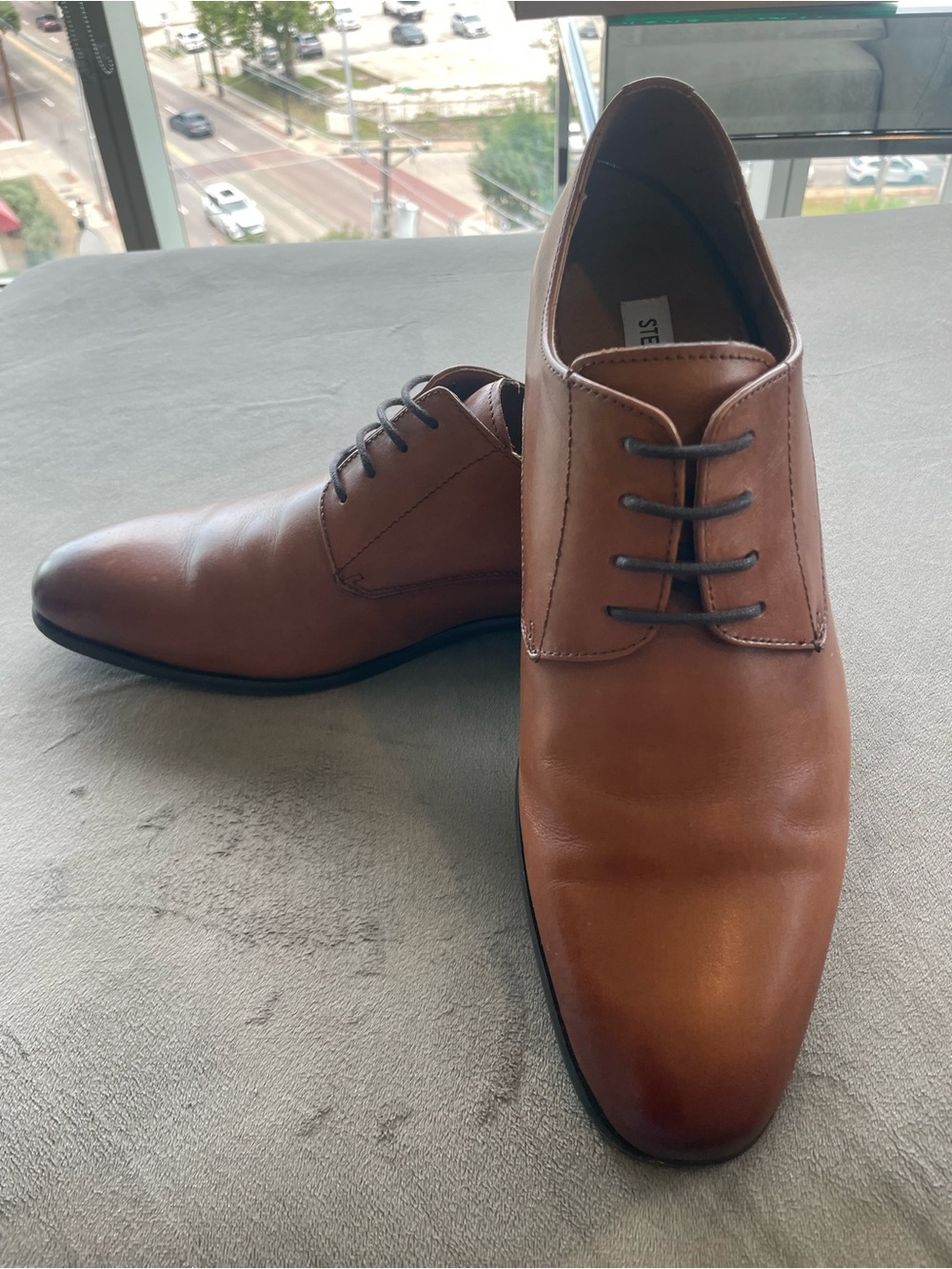 Brown Leather Prey Tan Shoes - Steve Madden